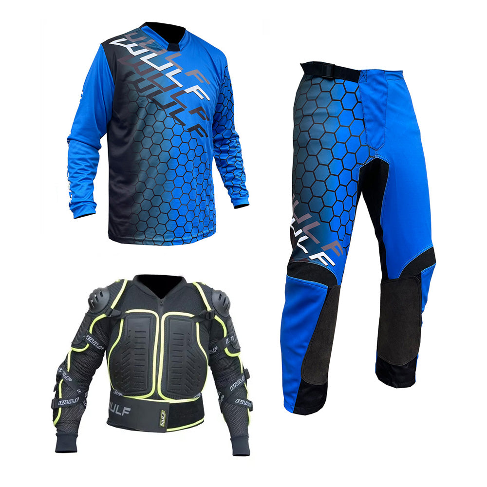 Jersey Wulfsport Per Adulto Motocross Mx Enduro Quad Bike - Nero - Foto 11