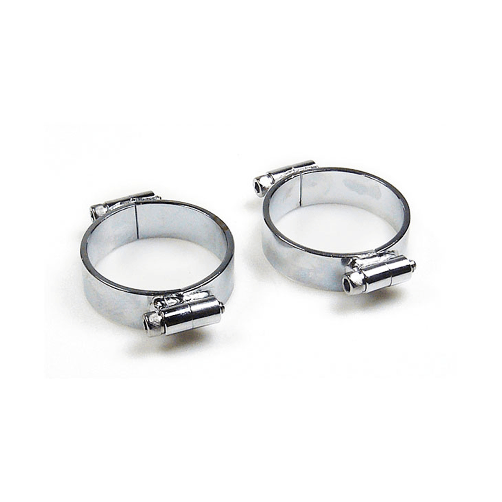 Harley Davidson 2 Intake Clamps Chrome L78-84 Big Twin; L78-85 XL Sportster (NU) BC16595