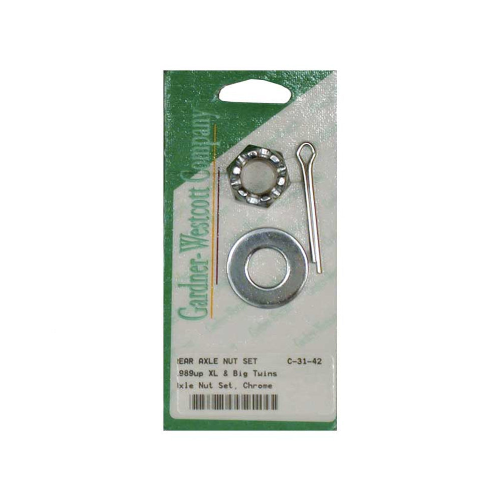 Harley Davidson Castle Nut Kit, Rear Axle. 89-02 BT, Twin Cam B, XL BC16693