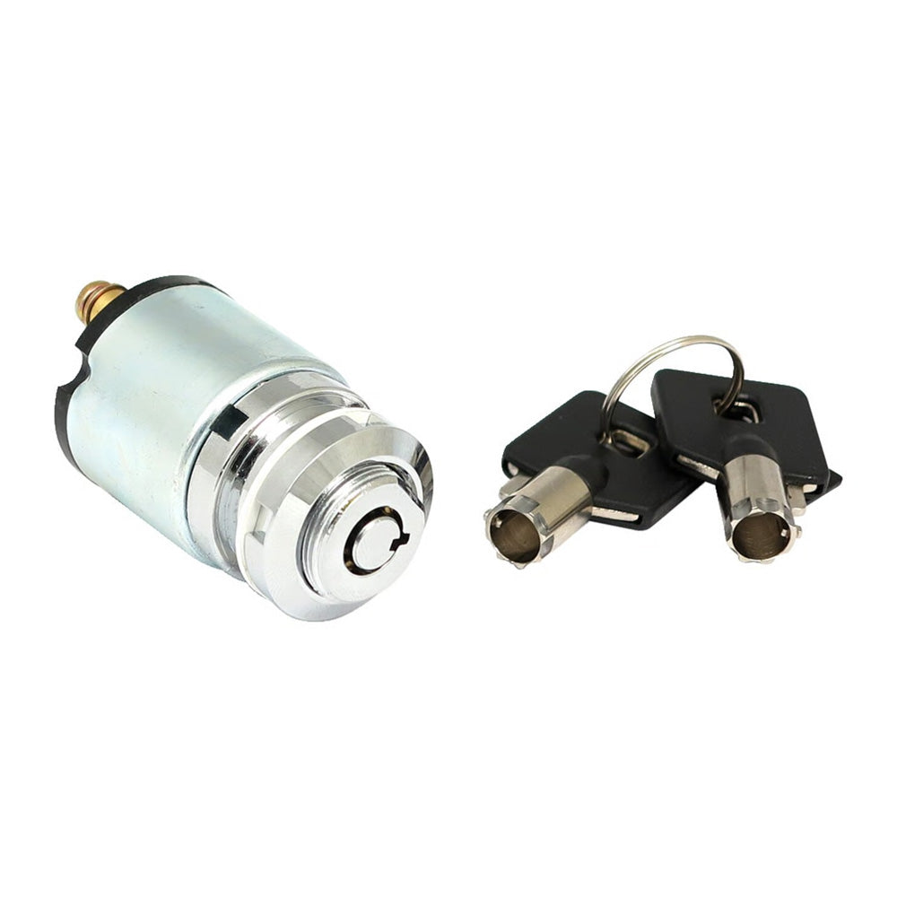 Harley Davidson FX Style Ignition Switch 'Thin', Round Key. 77-93 FX, FXR; 77-11 XL BC44506