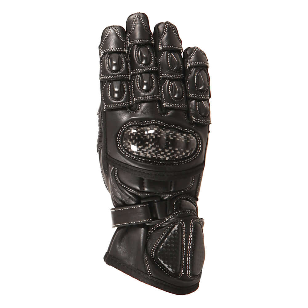 Duchinni Kids Motorcycle Bambino Leather & Textile Gloves Black