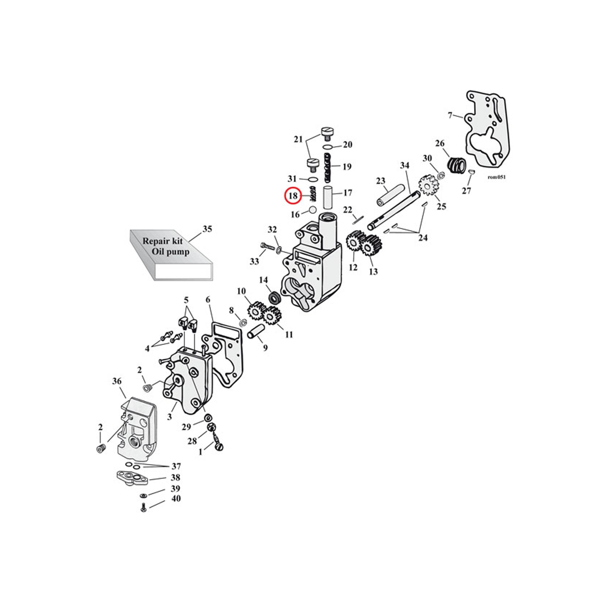 Harley Davidson Replacement Oil Pump Check Valve Spring 36-55 & 66-80 BT BC15872