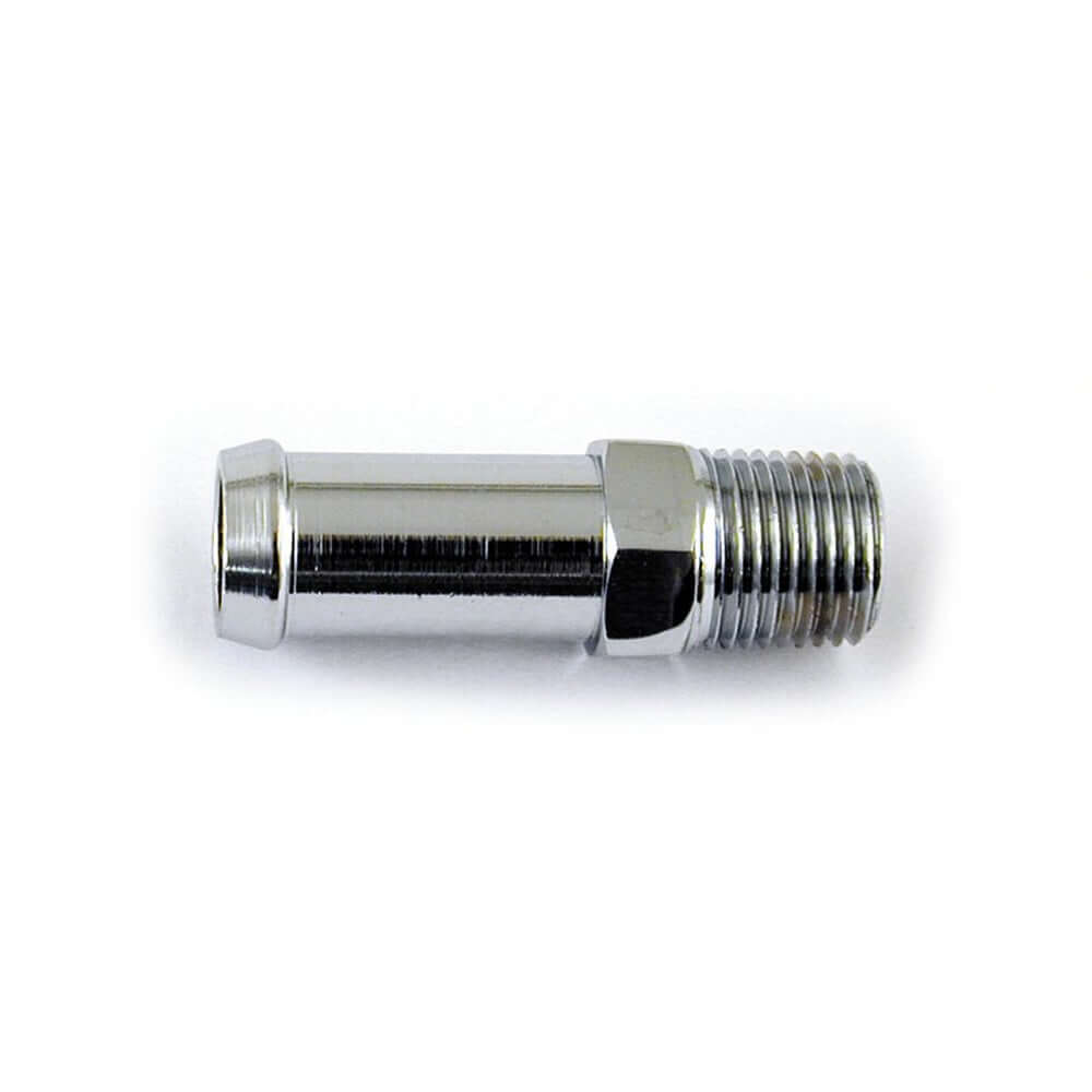 Harley Davidson Oil Line Fitting, Straight. Chrome. FL, FX, FXST, BT, XL Sportster BC16497