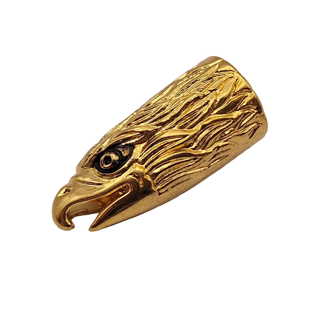 Zodiac Motorcycle Eagle Head Tyre Valve Stem Cover Gold BC18041