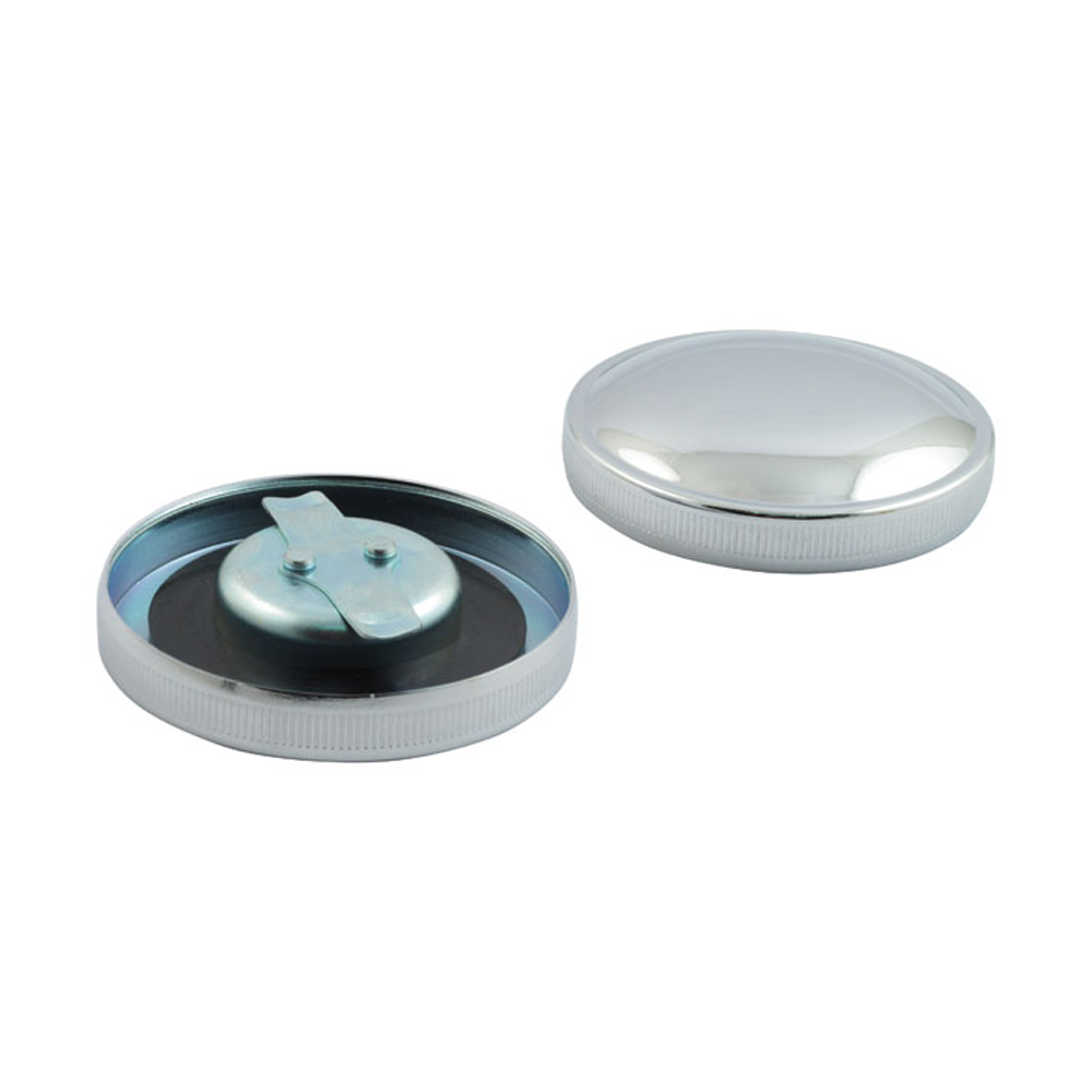 Harley Davidson Replacement Chrome Late Style Gas Fuel Cap Set Pair (LG) 36-82 BC18424