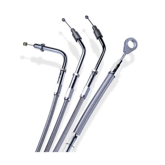 Barnett, Harley Davidson Idle Cable Braided, 01-09 Softail, FLSTC, FXST BC22778