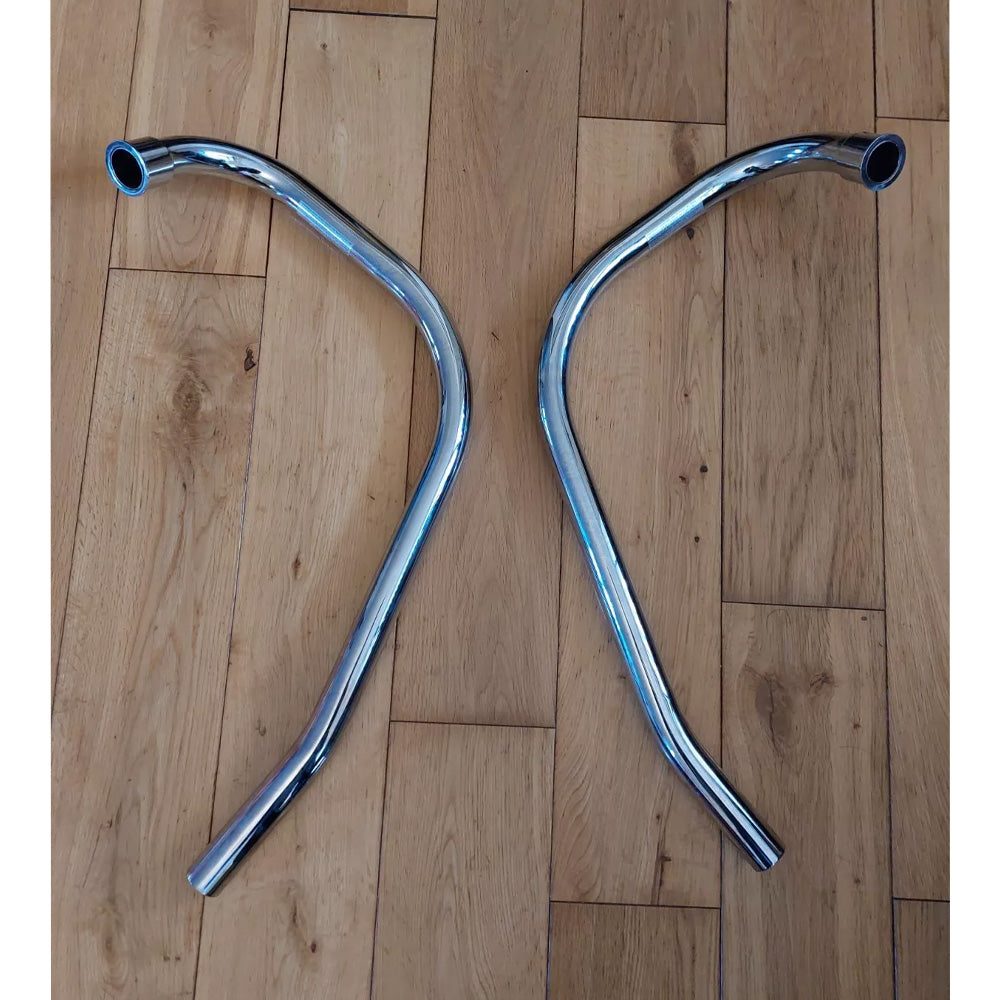 Wassell Pair Exhaust Pipes - Norton Commando 1972-1973 OEM: 06-3376/75 BC23531