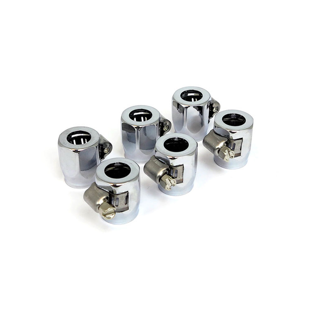 1 Econ-o-Fit Motorcycle Hose Clamp. 5/16" to 3/8". Chrome BC29751