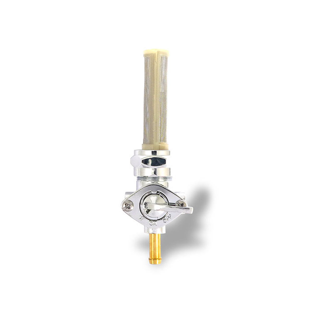 Harley Davidson Chrome Petcock Fuel Tap Straight Outlet Stock Style 75-06 Big Twin, XL BC32881