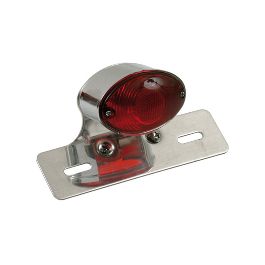 Universal Harley Davidson Motorcycle Medium Cateye Taillight Chrome BC40138