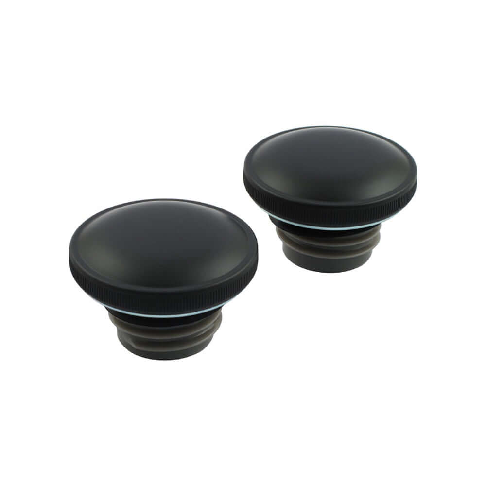 Harley Davidson Matt Black Fuel Petrol Gas Cap Set, Screw-In. 96-99 H-D BC42817