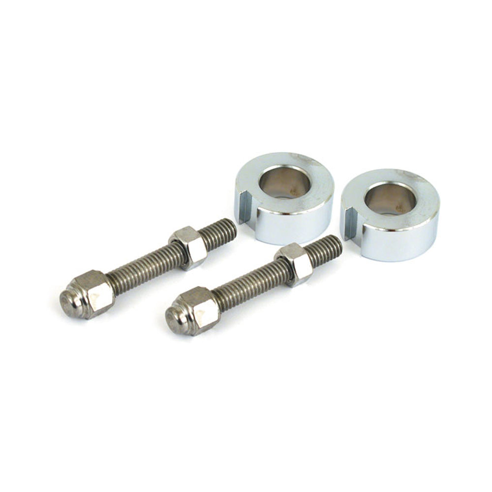 Harley Davidson Chrome Axle Adjuster Kit, Cap Style Softails 87-94 BC43249