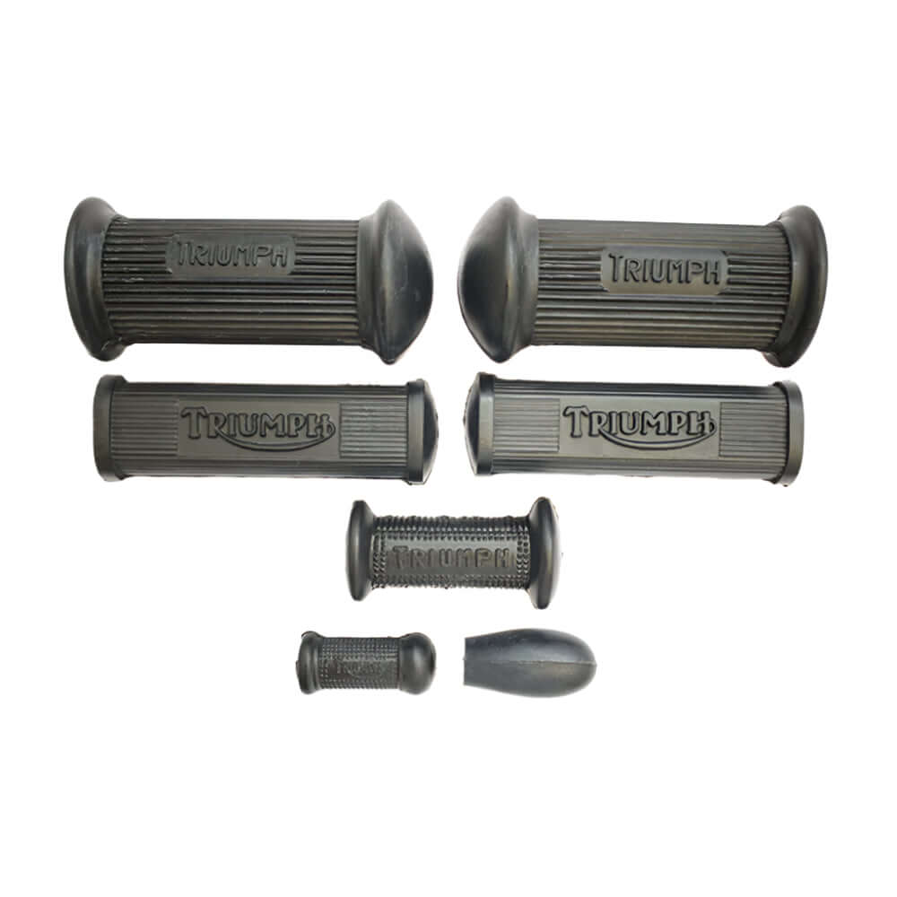 Triumph Pre Unit Twins & Unit Twins 650cc (1968 on) Footrest Rubber Kit BC43279
