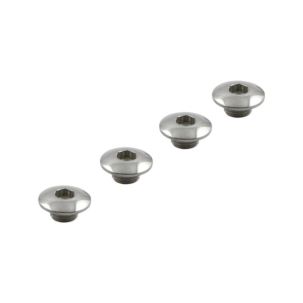 Street Hogs, Rocker Shaft End Plug Set. OEM Style. Stainless. 71-85 XL BC43695