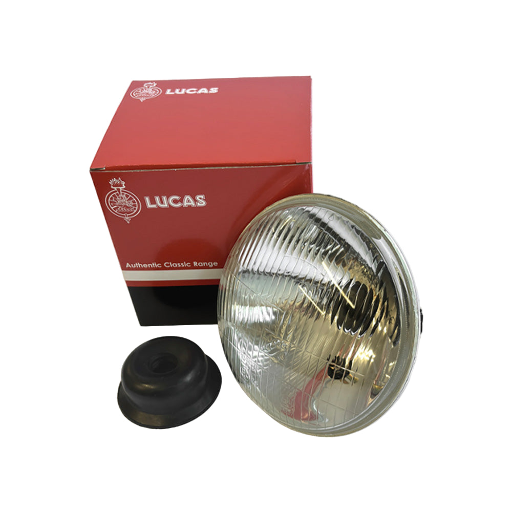 Genuine Lucas Classic 7" Headlamp Beam Unit with Pilot Aperture BC43854