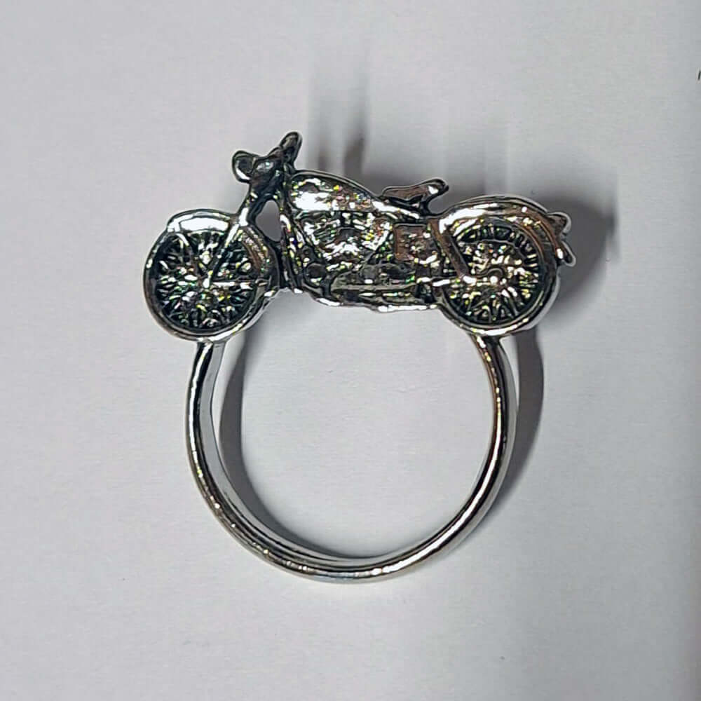 1 Biker Sunglass Holder Motorcycle Pin Badge Silver & Black BC43905