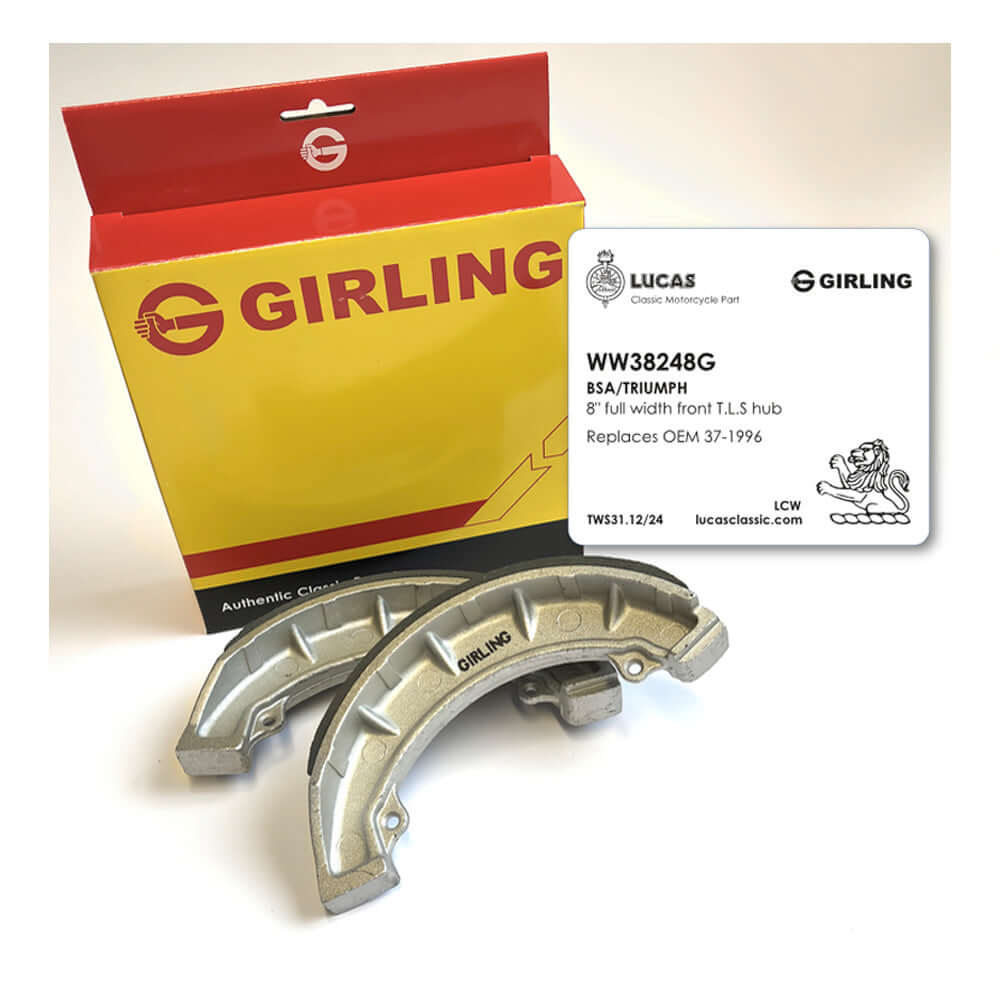 Girling Front Brake Shoes Triumph & BSA (1968-1970) BC43928