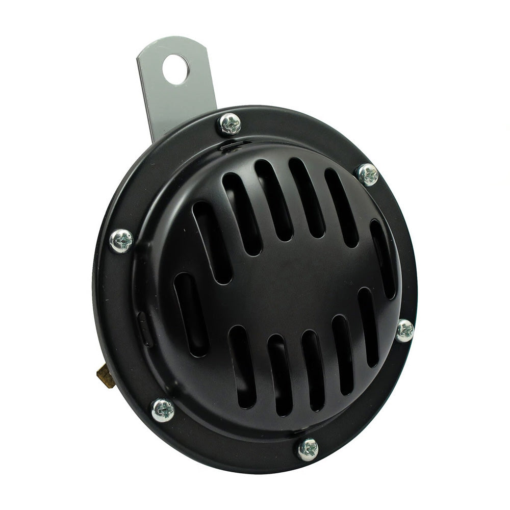 Harley Davidson Custom Disc Horn. 101mm. High Tone. Black BC44043