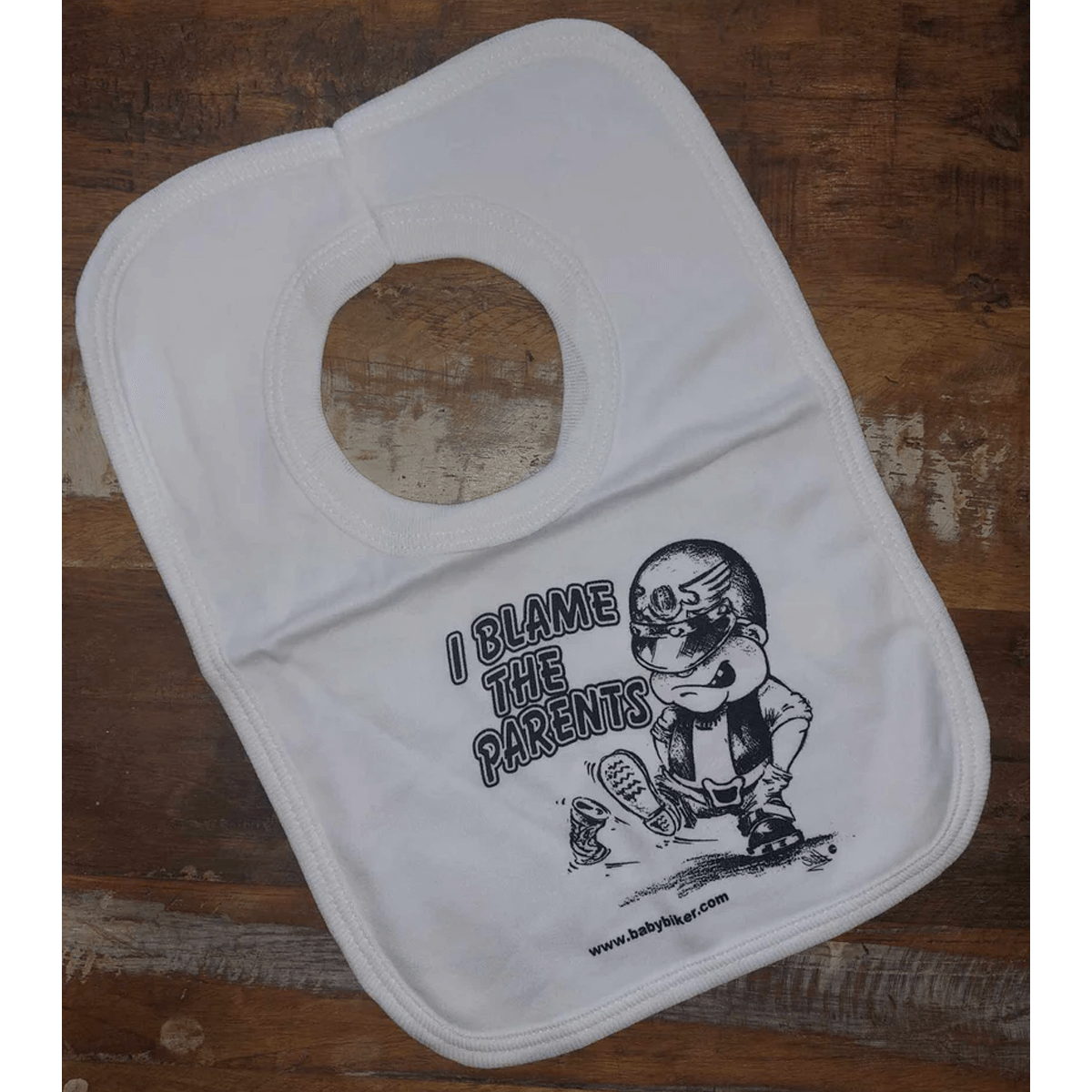Baby Biker - I Blame The Parents Pull Over Bib