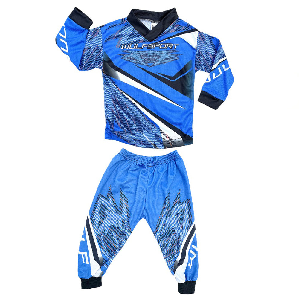 Wulfsport MX Motocross Toddler & Baby Warhammer Shirt & Trouser Blue Set 0-2 Years