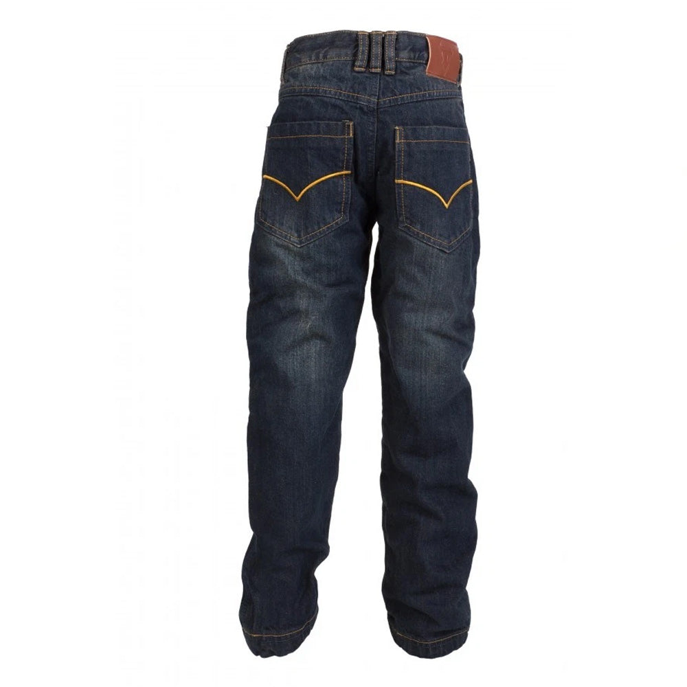 Bull-It SR6 Vintage Blue Childrens Kids Motorcycle COVEC Jeans Water Resistant