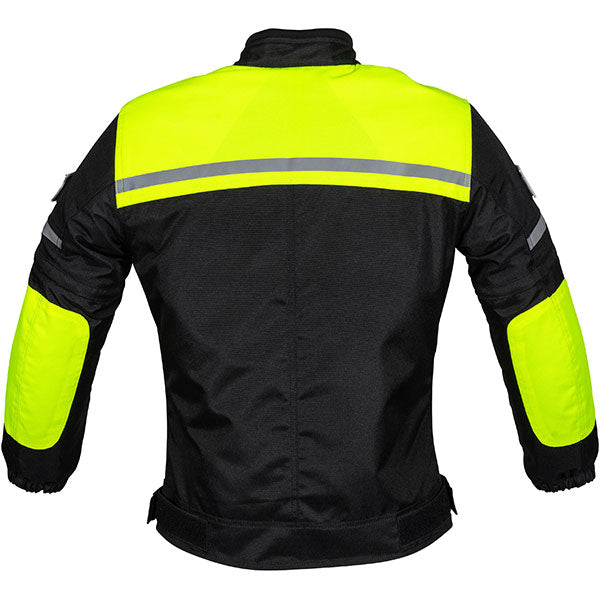 Duchinni Kids Textile Motorcycle Jacket & Trouser Bundle Deal Kit Neon Yellow / Black