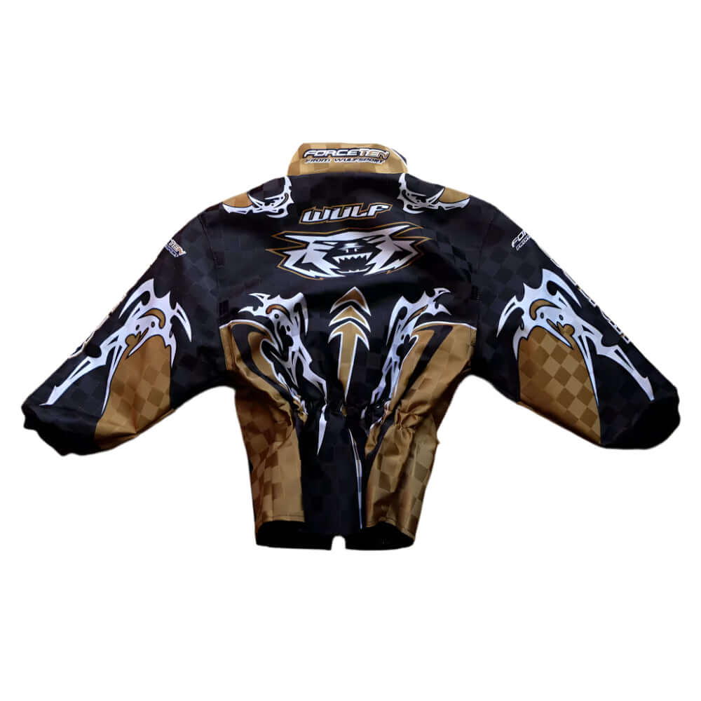 Kids Wulfsport Quad, Karting Childrens Wulf MX Force 10 Ride Jacket Gold