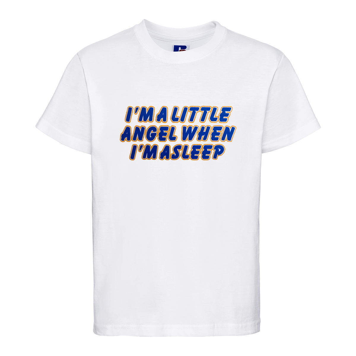 Baby Biker - I'm A Little Angel When I'm Asleep - Kids' Baby Toddler White T-Shirt
