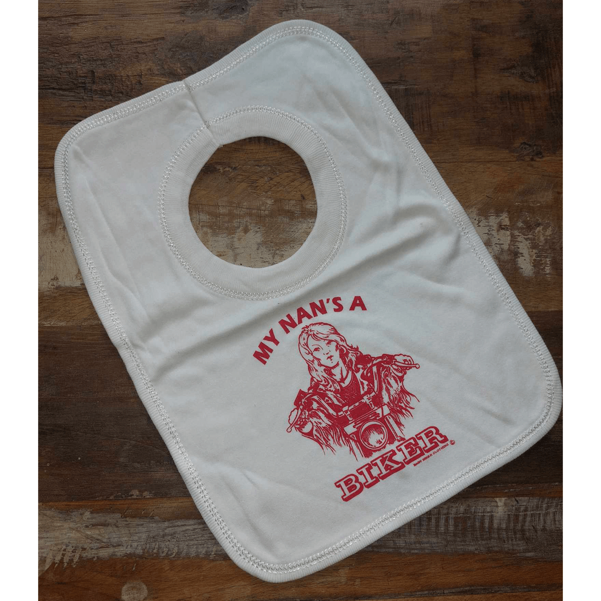 Baby Biker - My Nan's A Biker - Pull Over Bib