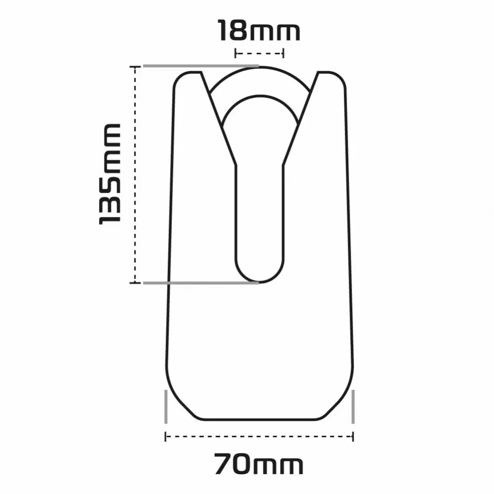 Oxford Monster Black Disc Lock OF32M Ultra Strong Motorcycle Thatcham Padlock