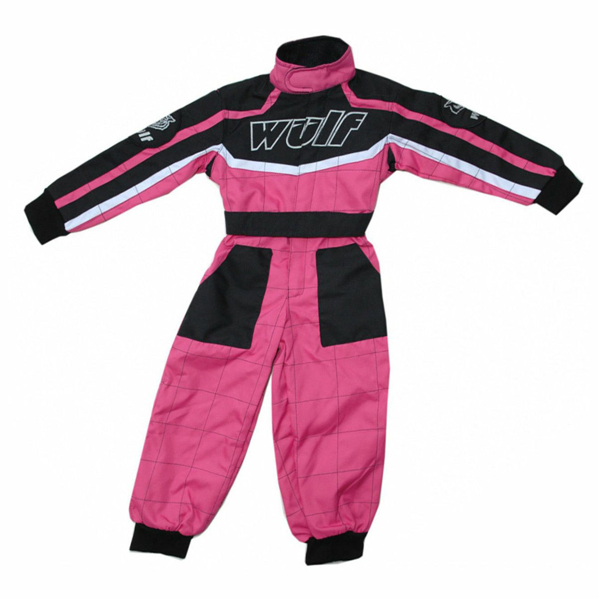 Kids Wulfsport MX Quad Motocross Overall & Helmet Pink Set #O2