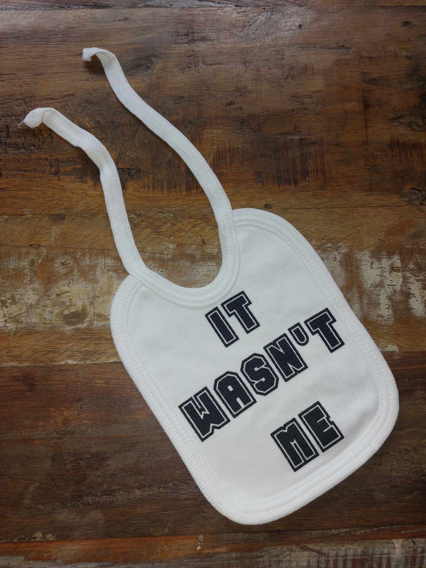 Baby Biker - It Wasn't Me - Tie Bib