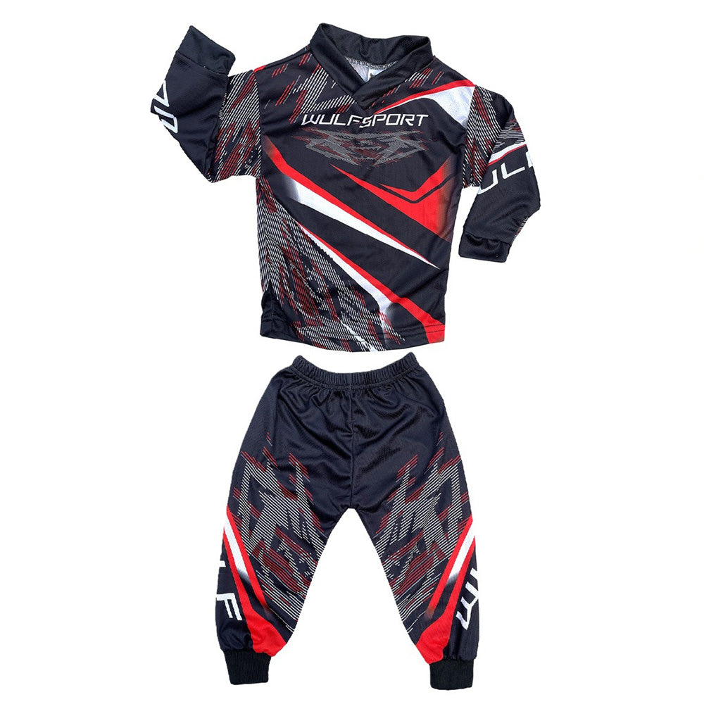 Wulfsport MX Motocross Toddler & Baby Warhammer Shirt & Trouser Red Set 0-2 Years