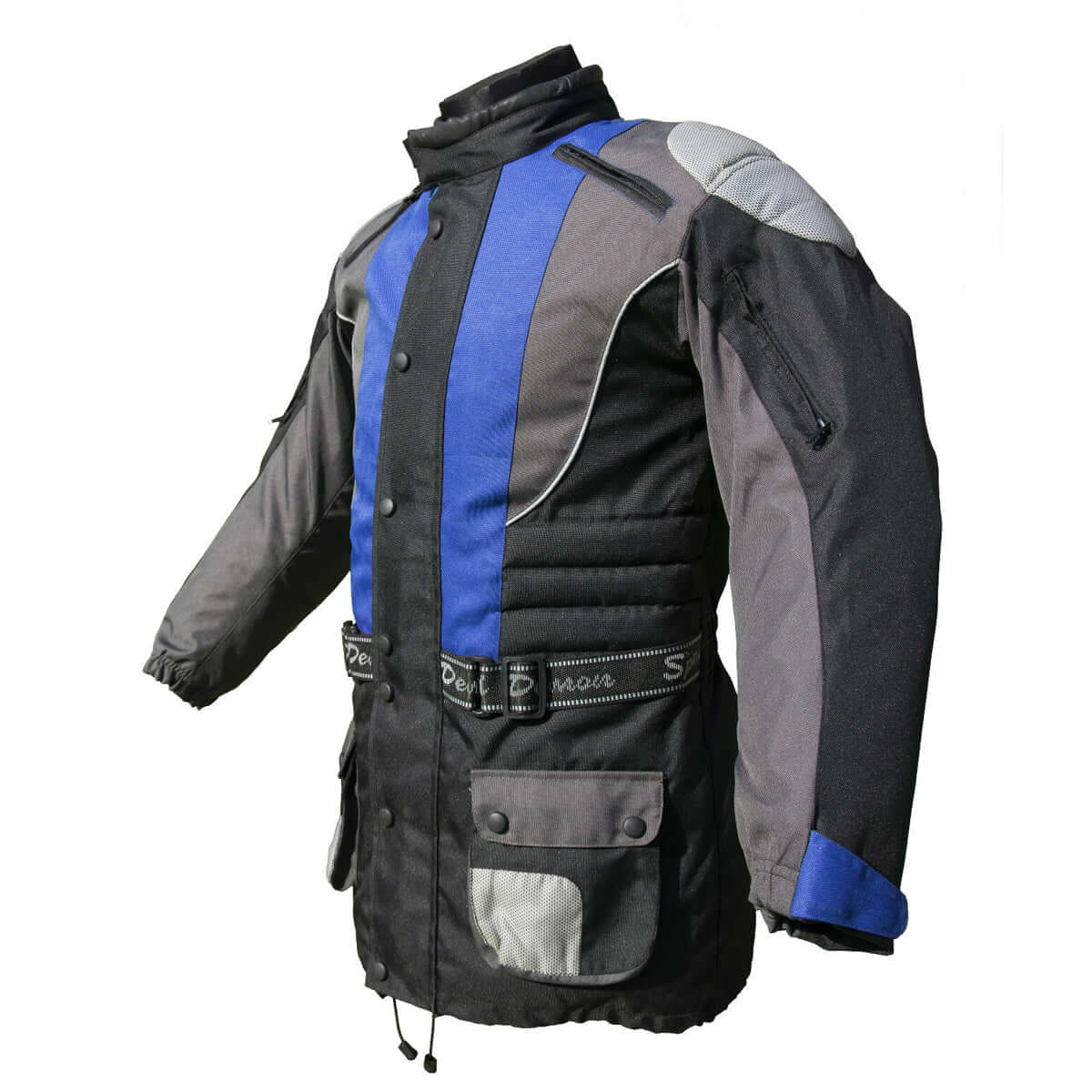 Baby Biker Kids Motorcycle Cool Textile Jacket Blue