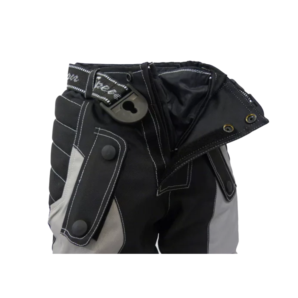 Baby Biker Speed 2 Kids Childrens Textile Motorcycle Trousers Black / Grey