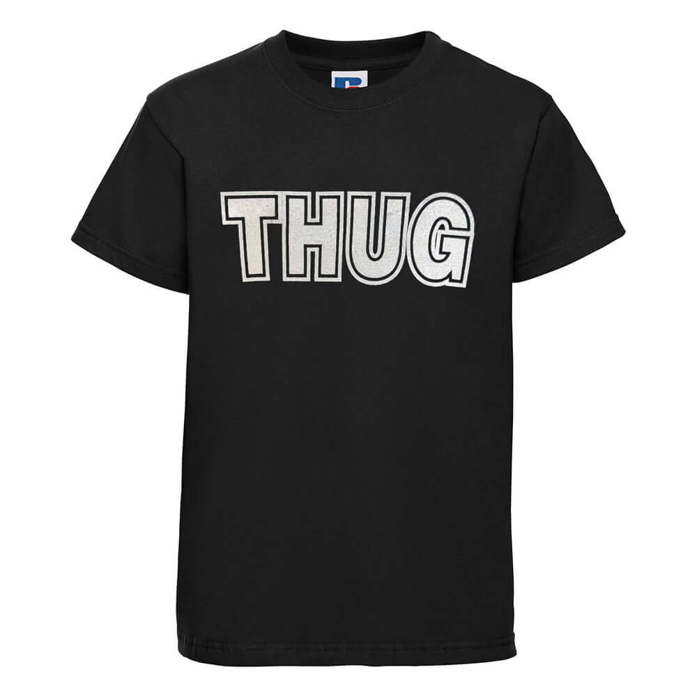 Baby Biker - Thug - Kids Baby Toddler Black T-Shirt