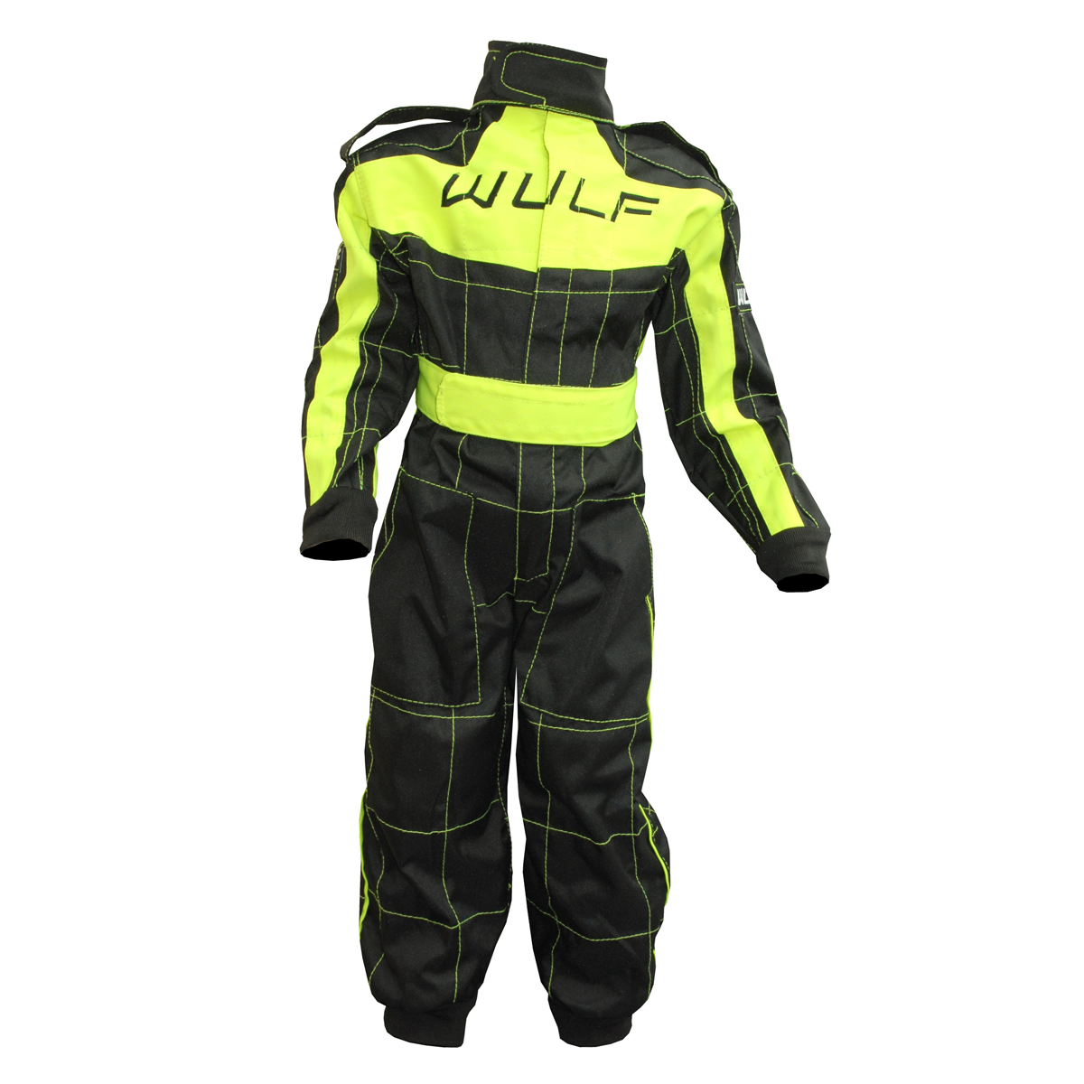 Kids Wulfsport MX Quad Motocross Overall & Helmet Yellow Set #O2