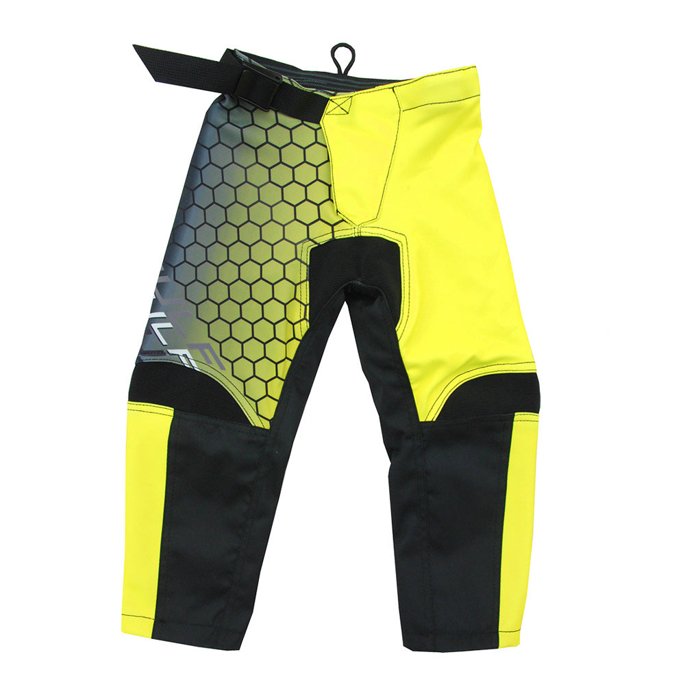 Kids MX Wulfsport 2025 CONNECT Motocross Shirt, Trouser, Glove & Helmet Yellow Set #6