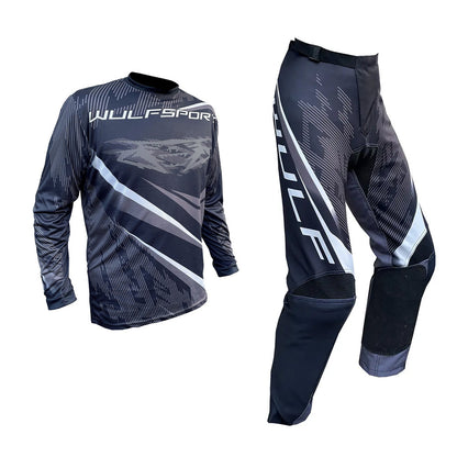 Adult MX Wulfsport 2026 WARHAMMER Motocross Shirt Pant Trouser Black Set #1