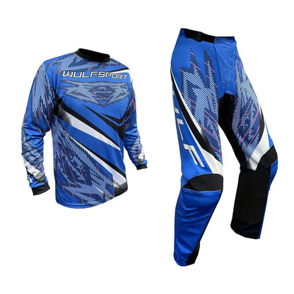 Adult MX Wulfsport 2026 WARHAMMER Motocross Shirt Pant Trouser Blue Set #1