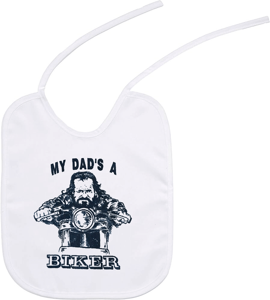 My Dad's A Biker Tie Bib