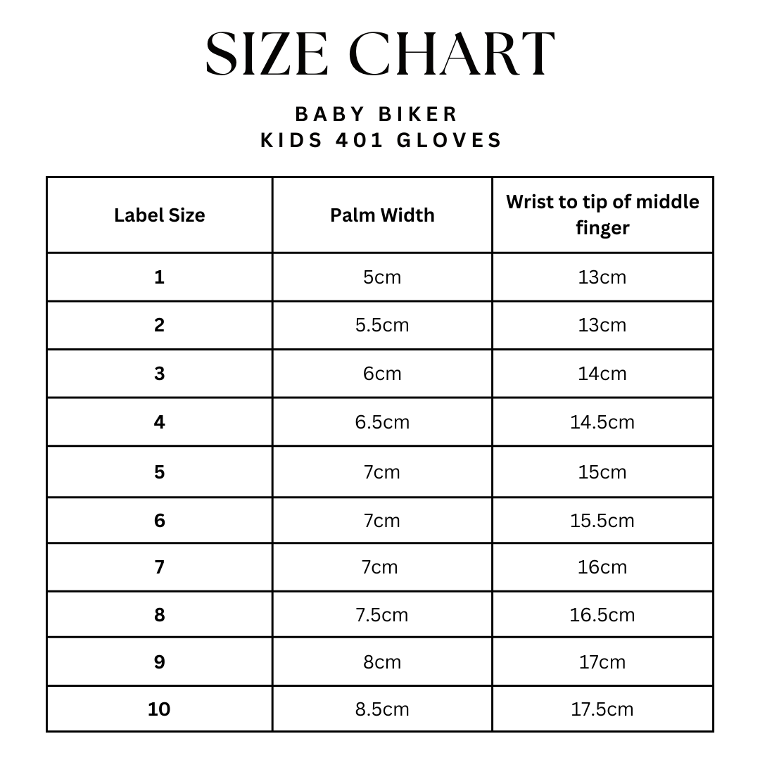 Kids Black Leather 401 Motorcycle Gloves