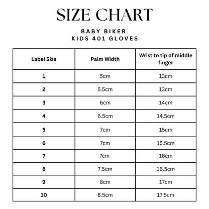 Kids Black Leather 401 Motorcycle Gloves