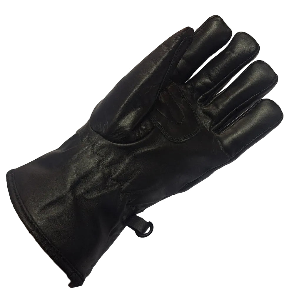 Kids Black Leather 401 Motorcycle Gloves