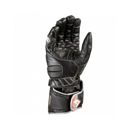 Akito Sports Rider Summer Leather Motorcycle Breathable Gloves Black
