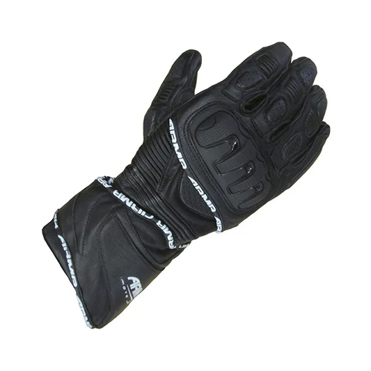 Armr Moto S550 Leather Lightweight Summer Motorcycle Sport Glove Black