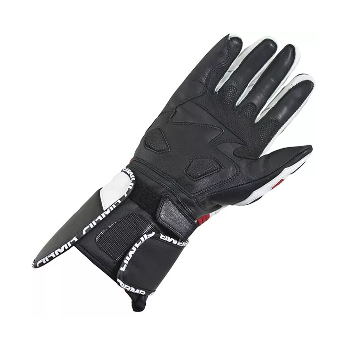 Armr Moto S550 Leather Lightweight Summer Motorcycle Sport Glove Black / Red