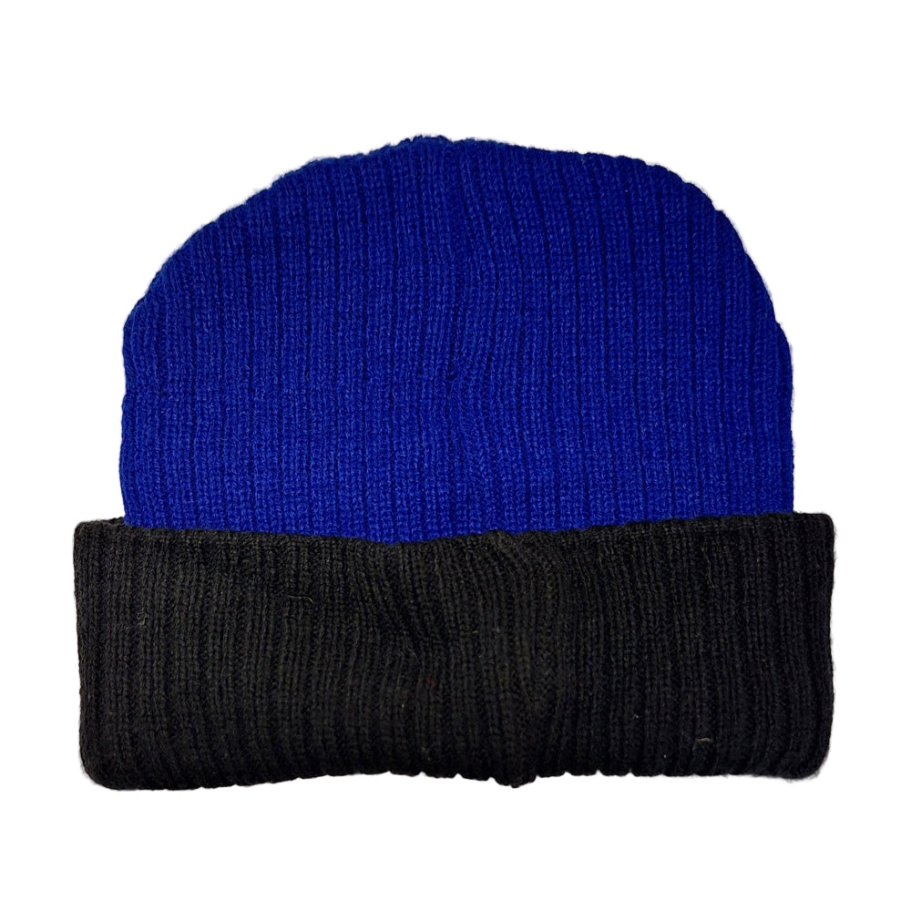 Official Wulfsport Yamaha 100% Acrylic Embroidered Beanie Hat Blue & Black BC13149