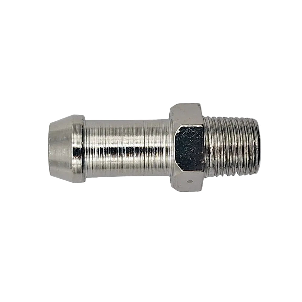 Harley Davidson Oil Line Fitting, Straight. Chrome. FL, FX, FXST, BT, XL Sportster BC16497