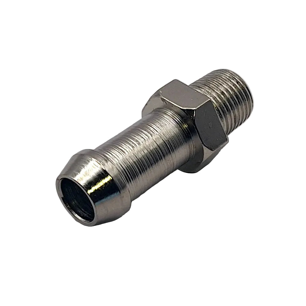 Harley Davidson Oil Line Fitting, Straight. Chrome. FL, FX, FXST, BT, XL Sportster BC16497